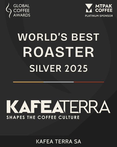KAFEA TERRA gehört zu den besten Kaffeeröstern der Welt – Silber bei den Global Coffee Awards 2025 ⭐