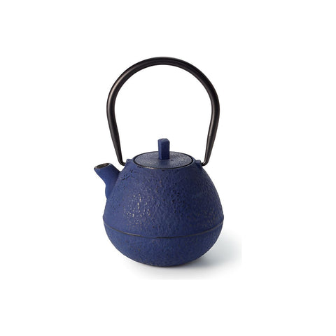 Gusseisen Kanne "Nanchang" Blau mit Edelstahlsieb 0,5ml