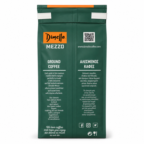 Dimello - Espresso Mezzo Gemahlen 250gr