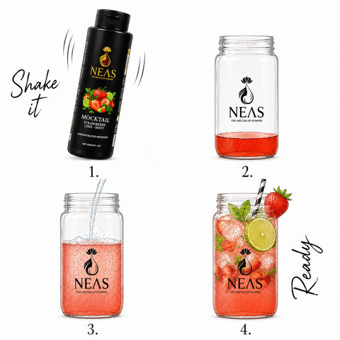 Neas - Mocktail Mojito Erdbeer 1 Kg