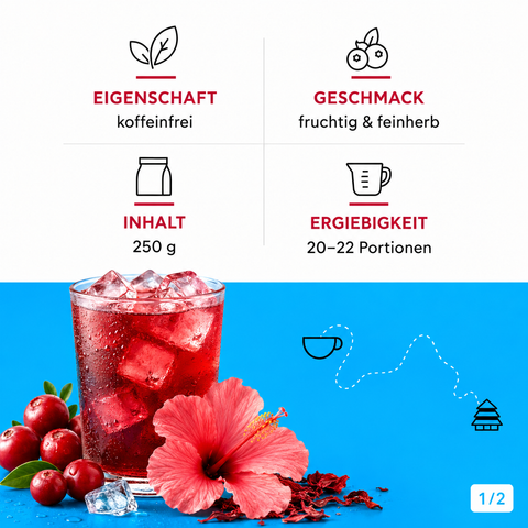 Tea Route - Instant Eistee Rote Beeren 400 gr
