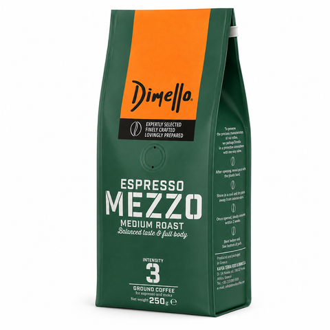 Dimello - Espresso Mezzo Gemahlen 250gr