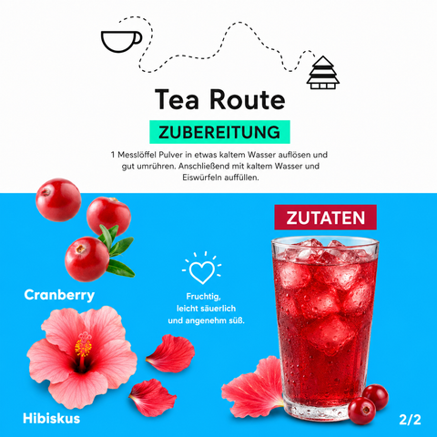 Tea Route - Instant Eistee Rote Beeren 400 gr