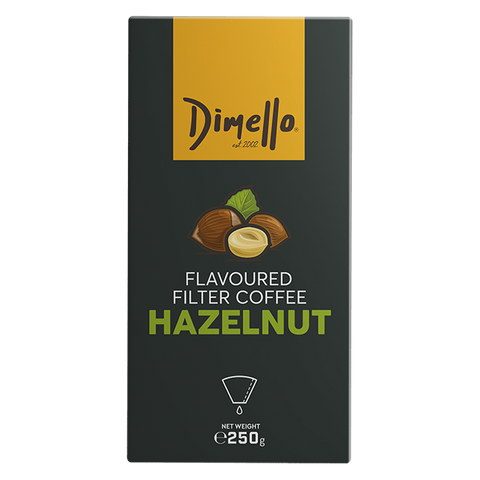 Dimello - Flavoured Filter Haselnuss Gemahlen 250gr