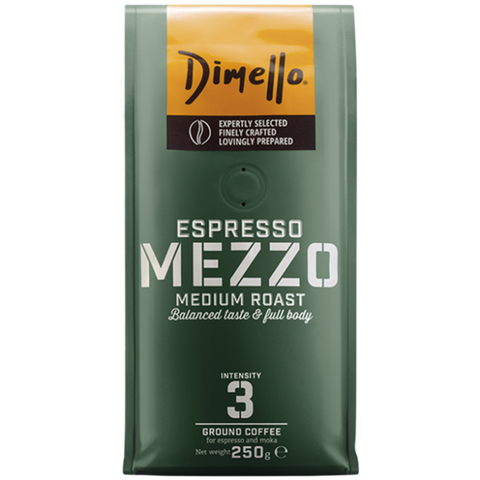 Dimello - Espresso Mezzo Gemahlen 250gr