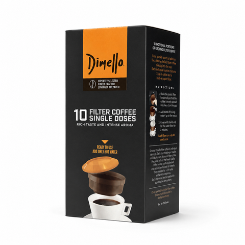 Dimello - Filterkaffee Einzel Portionen (10 Stk)